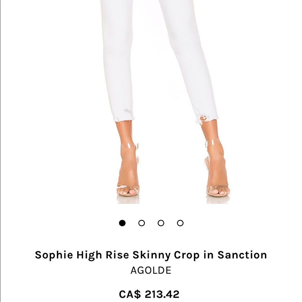 Agolde white jeans